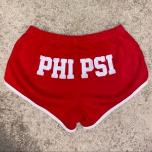 Red Phi Psi Fraternity Short Shorts